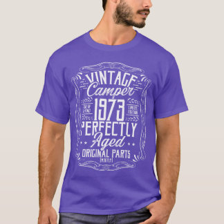 1973年 誕生日ギフト キャンパー スカウト キャンプ 1973年生まれ 男の子 Tシャツ