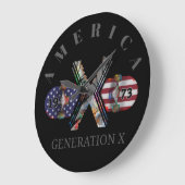 1973年X世代アメリカンスケートボード ラージ壁時計 (傾斜)