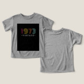 1973最高の年のヴィンテージTシャツ – レトロスタイルCl (デザイン正面&裏面)