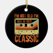 1973最高の 50歳のギフト男性BDay 50誕生 セラミックオーナメント (正面)