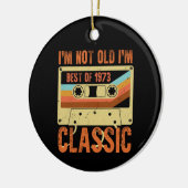 1973最高の 50歳のギフト男性BDay 50誕生 セラミックオーナメント (左)