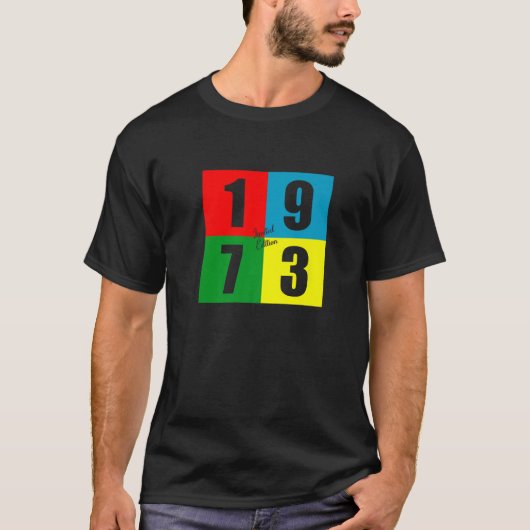 1973生まれ年のレトロヴィンテージ49Th Limited Edition Bi Tシャツ (正面)