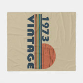 1973生まれ年のヴィンテージ誕生日ギフト フリースブランケット (正面(横))