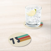 1973生まれ年のヴィンテージ誕生日ギフト ラウンドペーパーコースター (インサイチュ)