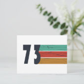 1973生まれ年のヴィンテージ シーズンポストカード (スタンド正面)