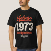 1973生まれ年のヴィンテージ- 49誕生日レトロクラシック Tシャツ (正面)