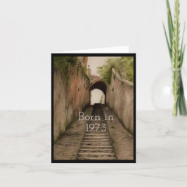 1973生まれ年の誕生日おもしろい事実 カード