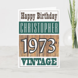 1973生まれ年グリーティングカード カード