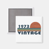 1973生まれ年ヴィンテージ50歳 マグネット (正面/裏面)