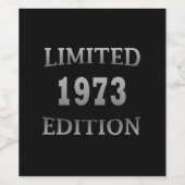 1973生まれ年生誕限定版 ワインラベル (シングルラベル)