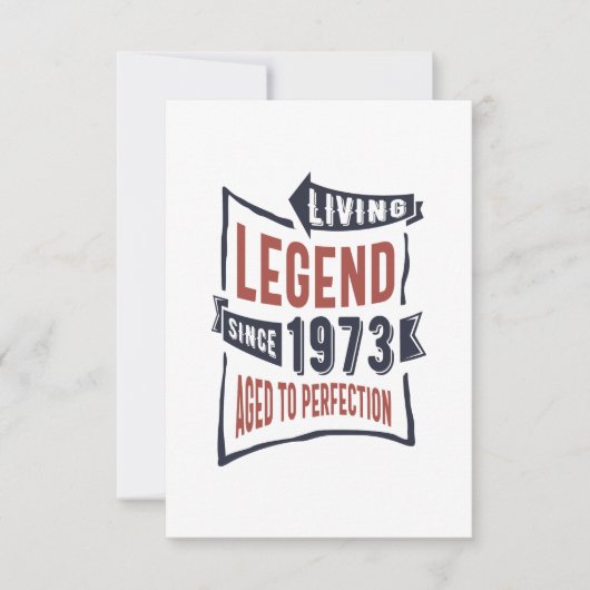 1973生まれ年誕生日 出欠カード (正面)