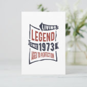 1973生まれ年誕生日 出欠カード (スタンド正面)