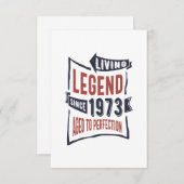 1973生まれ年誕生日 出欠カード (正面/裏面)