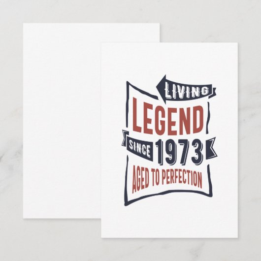 1973生まれ年誕生日 出欠カード (正面/裏面)