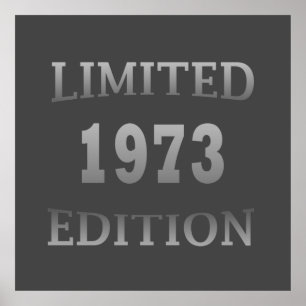 1973生まれ年50歳の誕生日リミテッドエディション ポスター