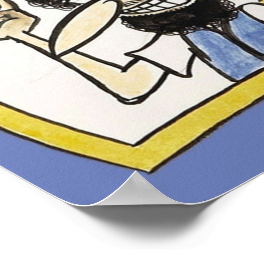 1973素晴らしい毛皮フリークブラザーズのスケッチ ポスター (角)