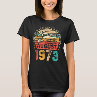 1973素晴らし年レトロ50歳50歳から Tシャツ