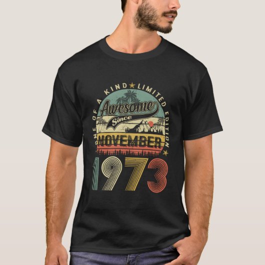 1973素晴らし年11月50日から50 Tシャツ (正面)