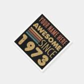 1973素晴らし年50誕生日以来 スタンダードカクテルナプキン (角)