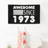 1973素晴らし年50誕生日以来 横断幕 (インサイチュ)