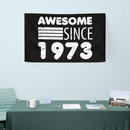 1973素晴らし年50誕生日以来 横断幕 (トレードショー)