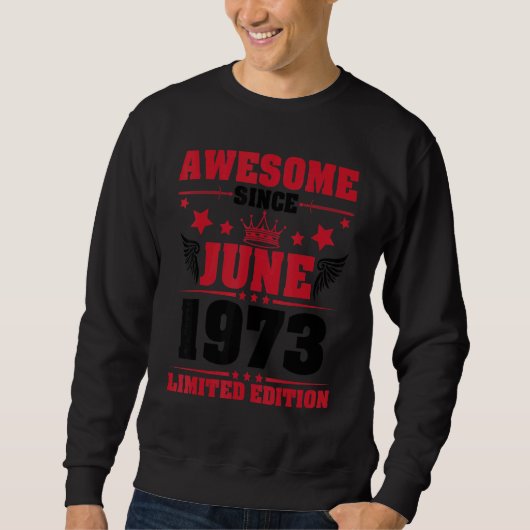 1973素晴らし年6月号より私の誕生日49 スウェットシャツ (正面)