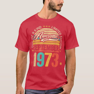 1973素晴らし年9月以来49歳49th Bir Tシャツ