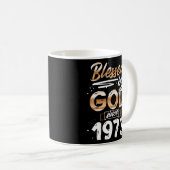 1973賛美年から神に誕生日の贈り物を贈る男性へ コーヒーマグカップ (正面右)