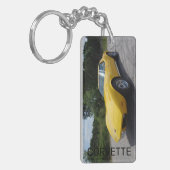 1973黄色コルベット両面アクリル キーホルダー (正面左)