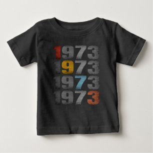 1973 ビンテージ ギフト ベビーTシャツ