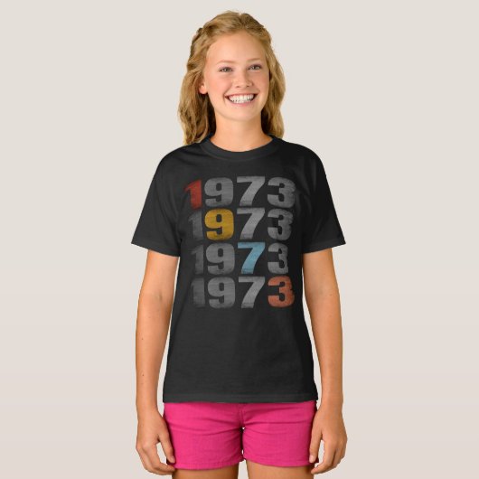 1973 ビンテージ ギフト Tシャツ (正面フル)
