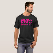 1973 保護Roe Vウェイド明るい赤紫色 Tシャツ (正面フル)