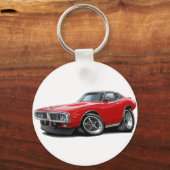 1973-74チャージャレッドブラックSEカー キーホルダー (正面)