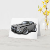 1973-74年のロードランナーの銀黒い車 カード (黄色い花)
