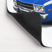 1973-74年のロードランナーの青白の車 マウスパッド (コーナー)