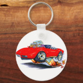 1973-76コルベット赤コンバーチブル キーホルダー (正面)