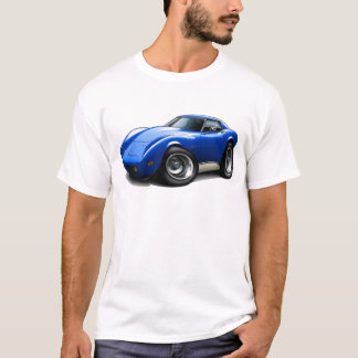 1973-76年のコルベットの青車 Tシャツ