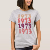 1973 Birthday Party Women's 50誕生日レトロ Tシャツ (正面)