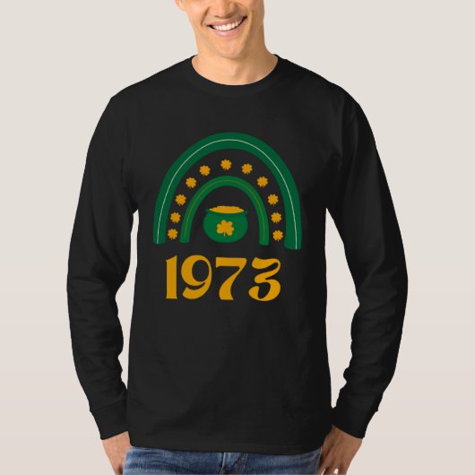 1973 Pro Choice St Patrick s Day Irish Shamrock Fe Tシャツ (正面)
