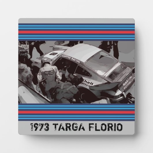 1973 RACING TABLETOP PLAK with Easel フォトプラーク (正面)