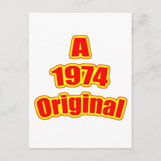 1974オリジナル赤 ポストカード (正面)