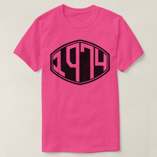 1974レトロヒップスター誕生日 Tシャツ (デザイン正面)