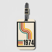 1974レトロヴィンテージのポスター ラゲッジタグ (正面縦)