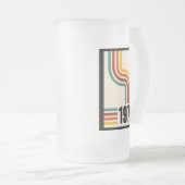 1974レトロヴィンテージポスタービールマググラス フロストグラスビールジョッキ (正面右)