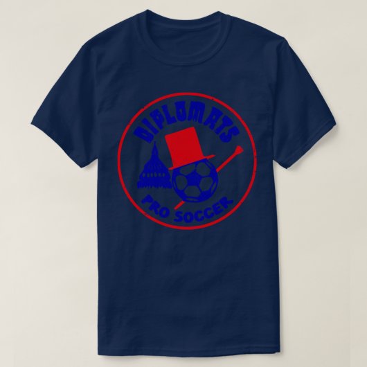 1974ワシントン外交官ヴィンテージサッカー Tシャツ (デザイン正面)