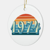 1974ヴィンテージ50誕生日 セラミックオーナメント (左)