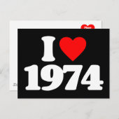 1974年が大好き ポストカード (正面/裏面)