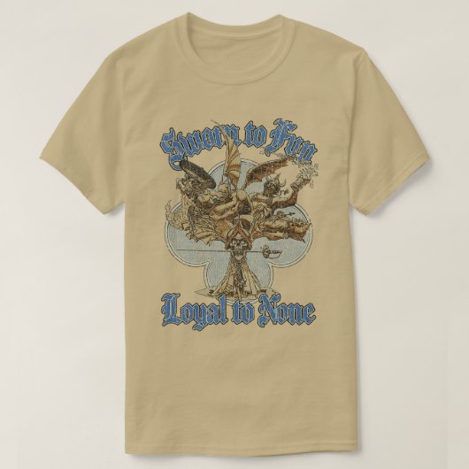 1974年におもしろいに忠誠を誓う Tシャツ (デザイン正面)