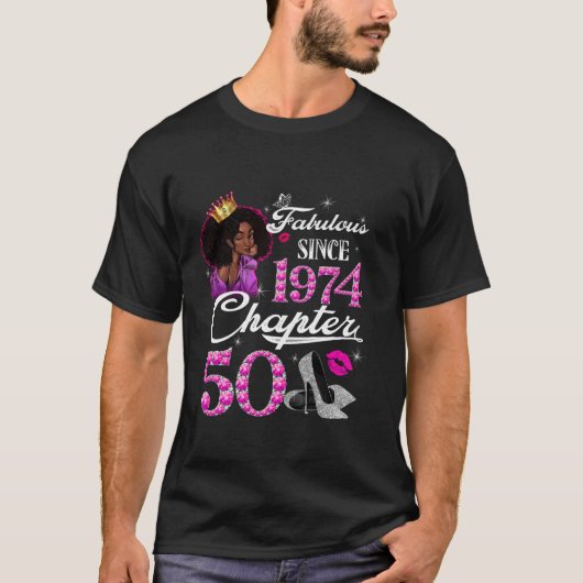 1974年に贈り物50歳ヴィンテージ50歳 Tシャツ (正面)