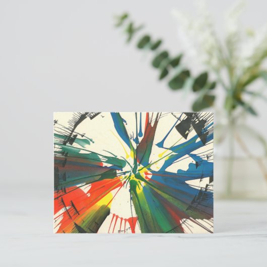 1974年のスピンアート作品。私が制作した最初の芸術作品です。 ポストカード (スタンド正面)